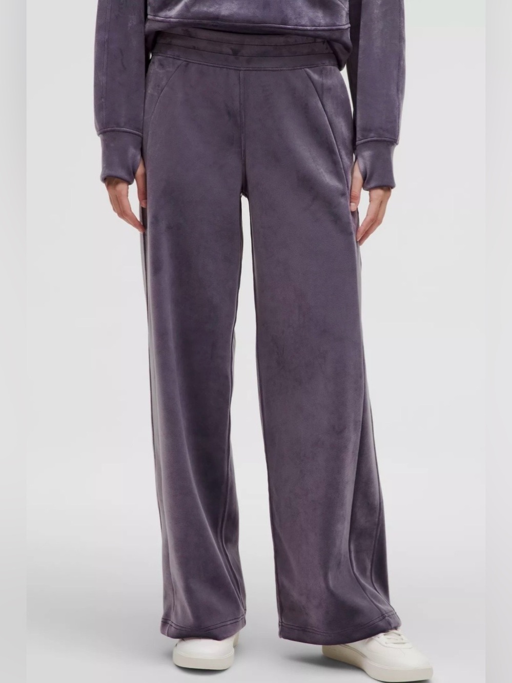 Lululemon Women’s Large Scuba Mid-Rise Wide-Leg Pant Velvet Nightfall LW5GVAS